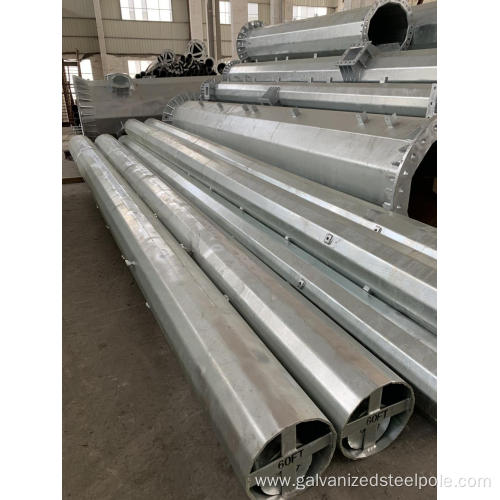 60FT hot dip galvanized steel pole